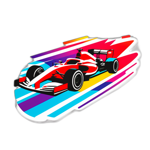 Moderne F1 Racer Sticker