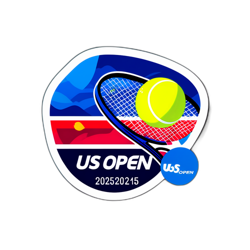 Rekaan Penampakan Sticker US Open 2025
