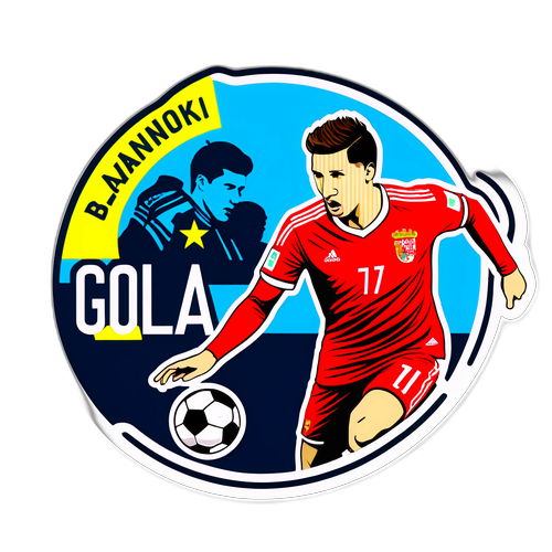 Gola! Bartosz Lewandowski w meczu piłkarskim