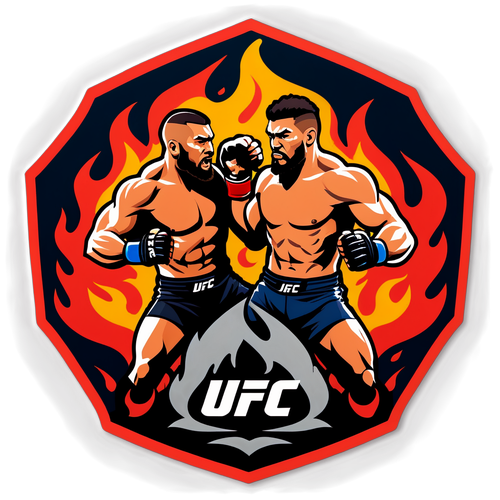 Toimintaa täynnä oleva UFC-tarra