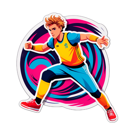 Sticker Bergaya Isak