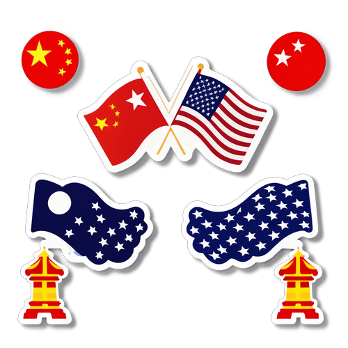中美经济关系贴纸