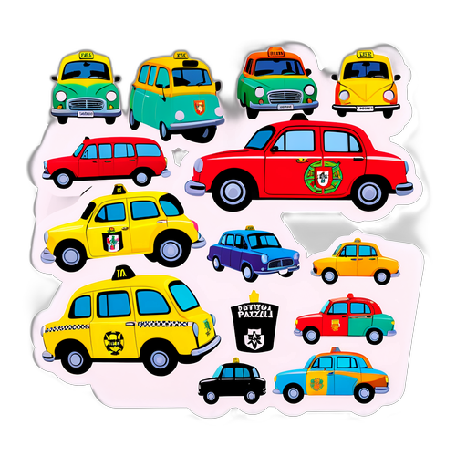 แท็กซี่สีสันสดใสของโปรตุเกส