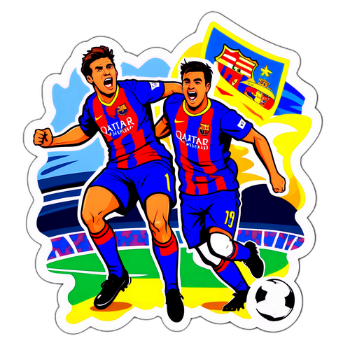 Stiker Pertandingan Oviedo vs Barcelona