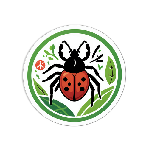 Informativ klistremerke om Lyme sykdom