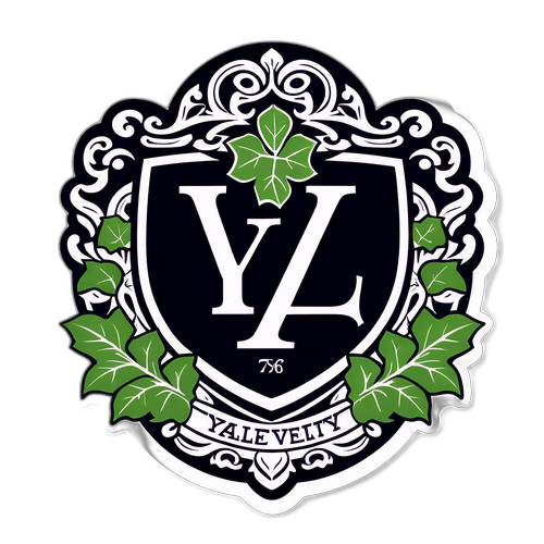 Vintage Yale University Badge Klistermærke