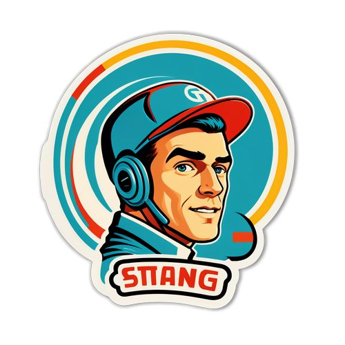 Retro-sticker av Fabian Stang