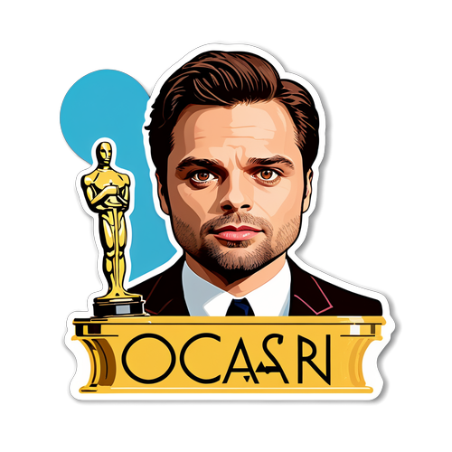 Un sticker care sărbătorește realizările actoricești ale lui Sebastian Stan