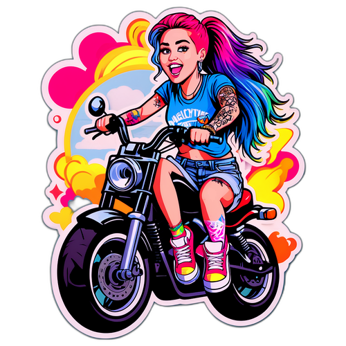 Motocyklowa Postać z Tatuażami