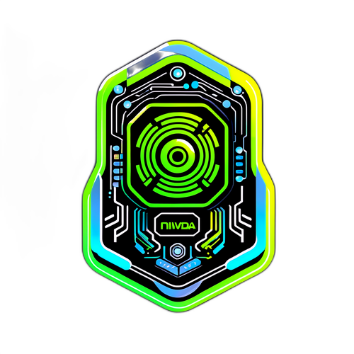 Futuristisk Nvidia-tema med teknologi og neon