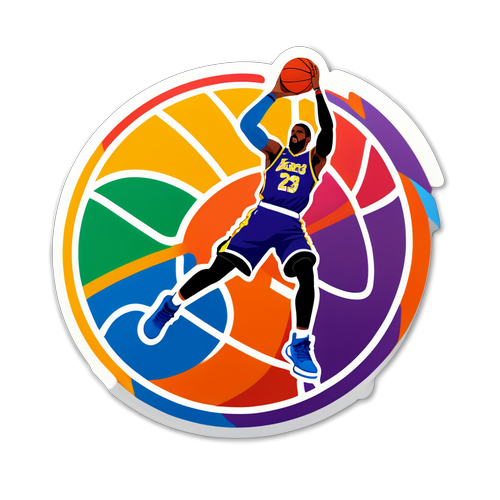 Énergie NBA: Le Sticker de Basketball qui Dynamisera Vos Conversations!