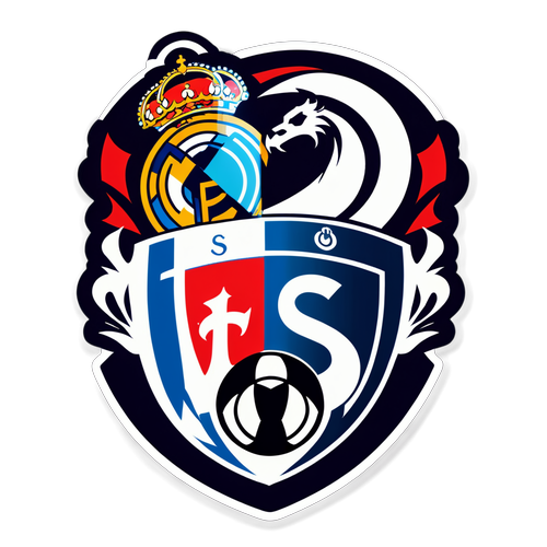 Sticker de Stade Brestois y Real Madrid en un partido acalorado