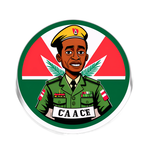 Sticker ya Kijeshi ya Madagascar