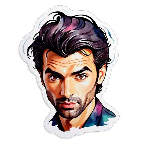 Contemporary Art Sticker of a Creative Storyteller