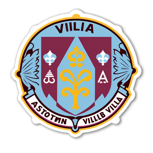 Calcomanía que captura la esencia del Aston Villa