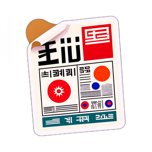 복고풍 조선일보 스티커