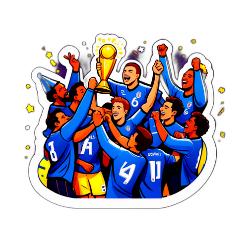 ฉากการเฉลิมฉลองของทีมที่งานเลี้ยงหลังการแข่งขัน