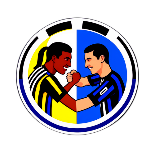 Người chơi Inter và Juventus bắt tay trước trận đấu