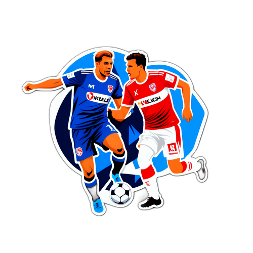 Dinamikus, akciódús Holstein Kiel vs Stuttgart grafika