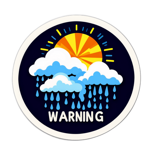 मौसम चेतावनी स्टीकर