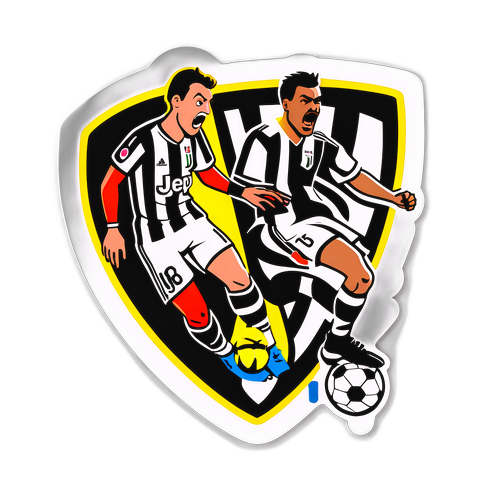 Наклейка "Футбольне протистояння Ювентуса та Удінезе"