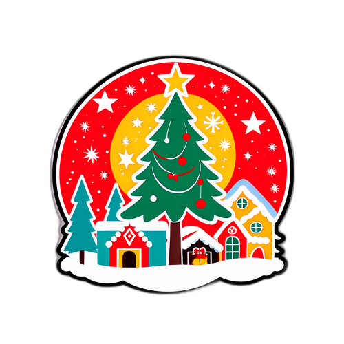 Motif de marché de Noël