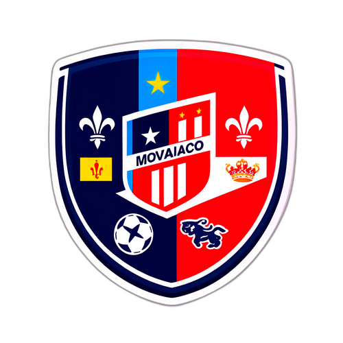 Monaco ve Tottenham Maçını Temsil Eden Futbol Stickerı