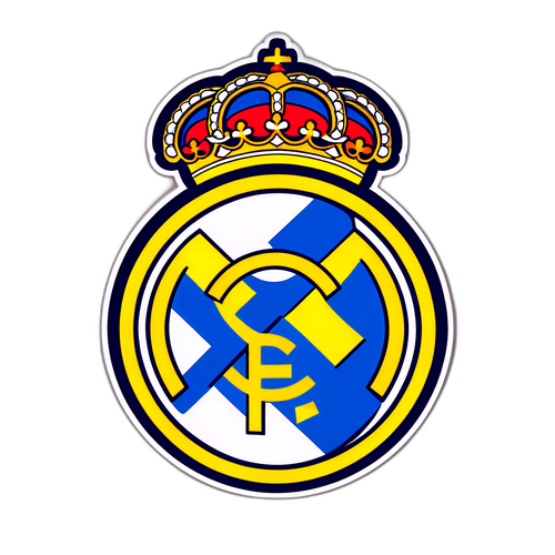 रीयल मैड्रिड का minimalist स्टिकर