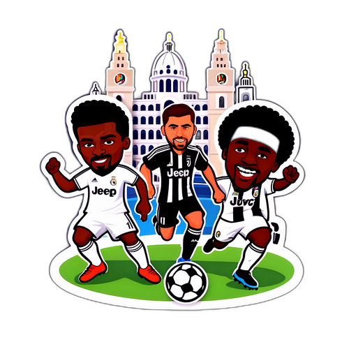 Sticker jucători Real Madrid vs Juventus