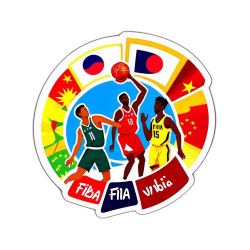 FIBA World Cup Asian Qualifiers Sticker