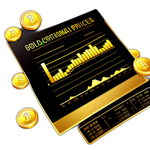 國際黃金價格波動圖貼紙