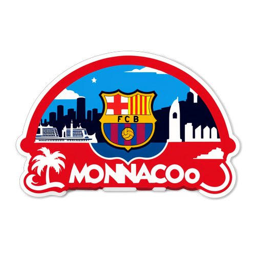 Monaco's Glamour Meets Barca's Glory: Een Sticker die je Niet Mag Missen!