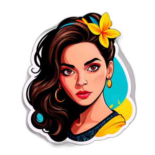 Retrato artístico de Agostina Páez