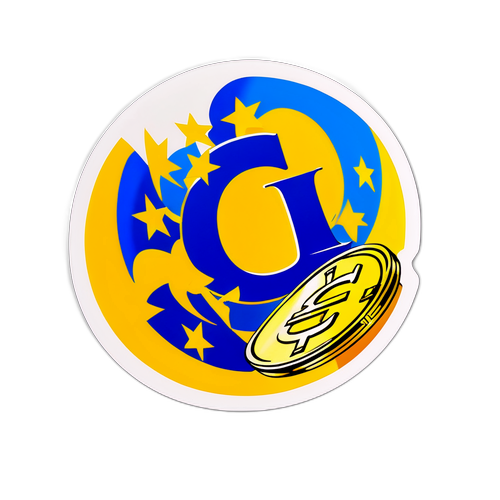 Feir euroen med en glitrende sticker