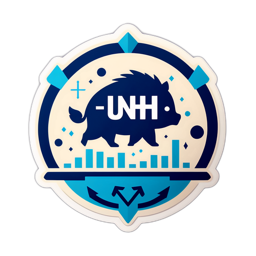 מדבקה Stylish עם הלוגו של UNH Stock