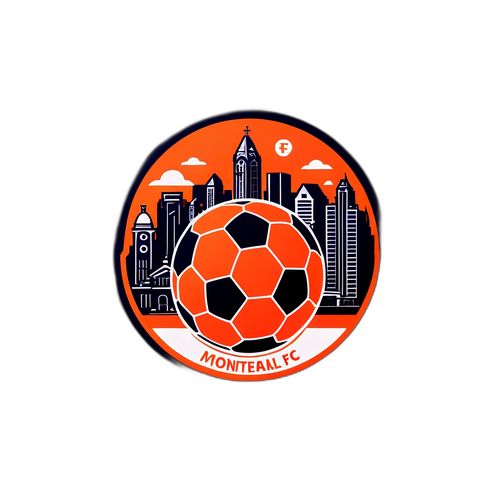 Skyline di Montreal con elementi di Forge FC