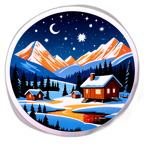 Vinterlandskap i Sørreisa