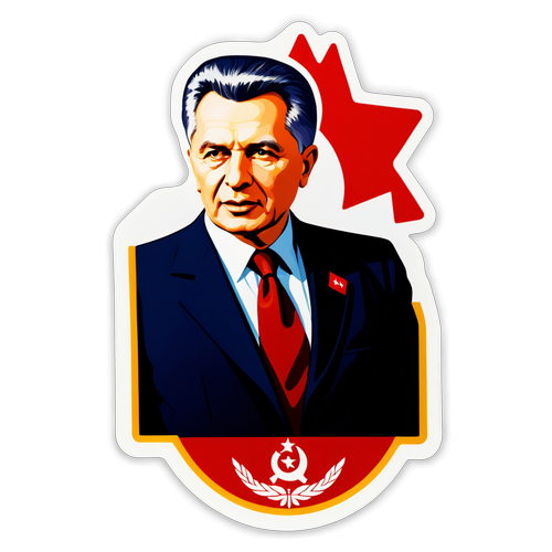 Sticker Nicolae Ceaușescu