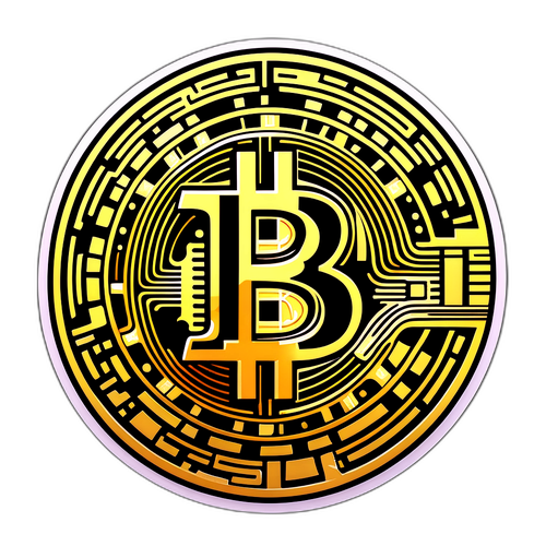 Bitcoin Munt Sticker