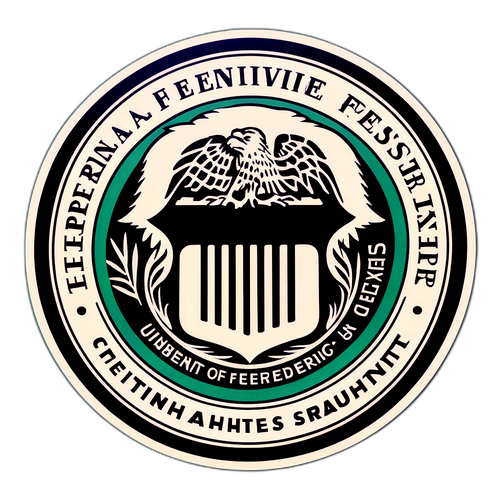 Stiker Gaya Retro Federal Reserve