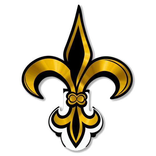 Harmony of Football and Music: New Orleans Saints Sticker