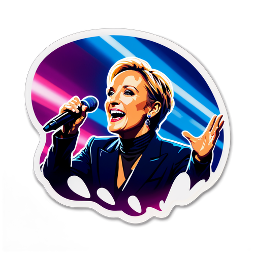 Sticker met live optreden van Patricia Kaas