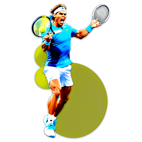 Incontournable ! Le Sticker Énergique de Rafael Nadal qui va Enflammer Votre Passion du Tennis!