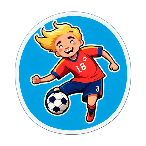 Futbol Oynayan Şirin Çocuk