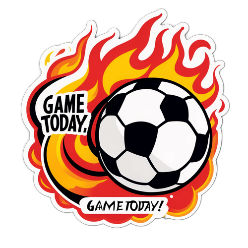 Sticker Energético - Hoje Tem Jogo!