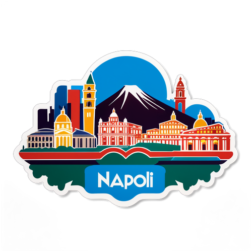 Sticker wa Sura ya Jiji la Napoli