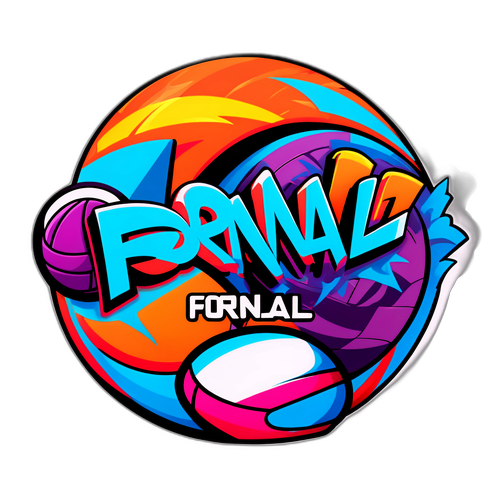 Fornal w sportowej graffiti