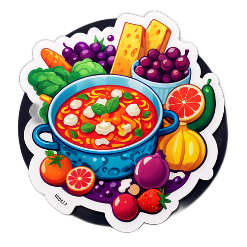 Wossala Rozina: Művészi ábrázolása gasztronómiai alkotásainak, élénk és színes