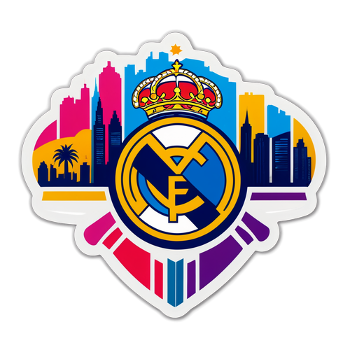 Real Madrid Crest med By Silhuet