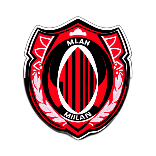 AC Milan embléma stilizált dizájnban